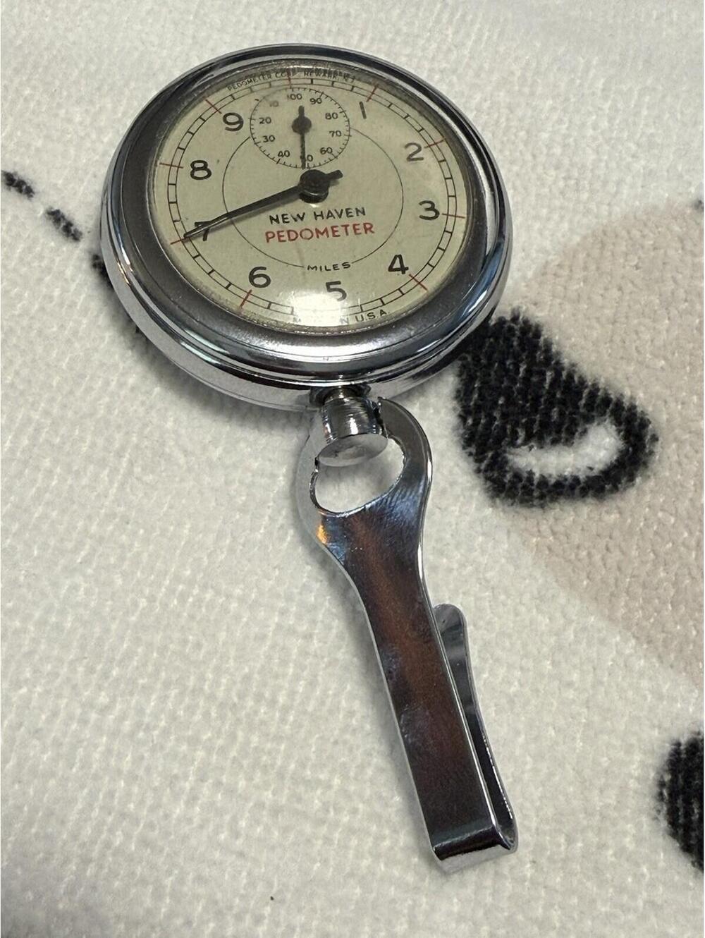 Vintage New Haven Pedometer Made In USA  ( Untested)